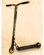 Custom Scooter - GRIT BLACK SPECKLE - GOLD LASER