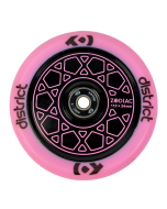 DISTRICT Zodiac Wheel 110mm - PINK/BLACK