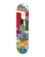 ENJOI R7 EPOXY Skateboard Deck CARNIVAL ROJO 8.25