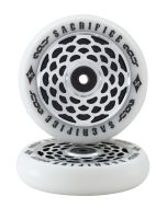 Sacrifice SPY Wheels 110mm - WHITE/BLACK (Pair)