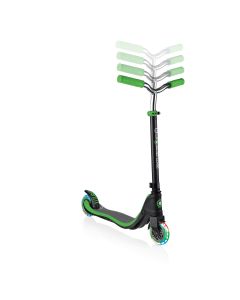 GLOBBER Flow 125 Lights Scooter - Black/Neon Green