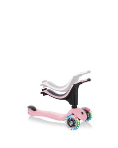 Globber GO UP SPORTY With LIGHTS - Pastel Pink