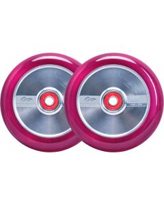 GRIT H2O Trans Pink/Silver 110mm (Pair)