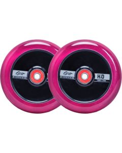GRIT H2O Trans Pink / Black 110mm (Pair)