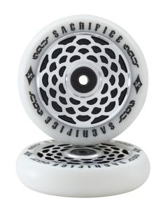 Sacrifice SPY Wheels 110mm - WHITE/BLACK (Pair)