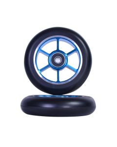 GRIT Wheels 100mm - BLACK / ANOD BLUE (Pair)