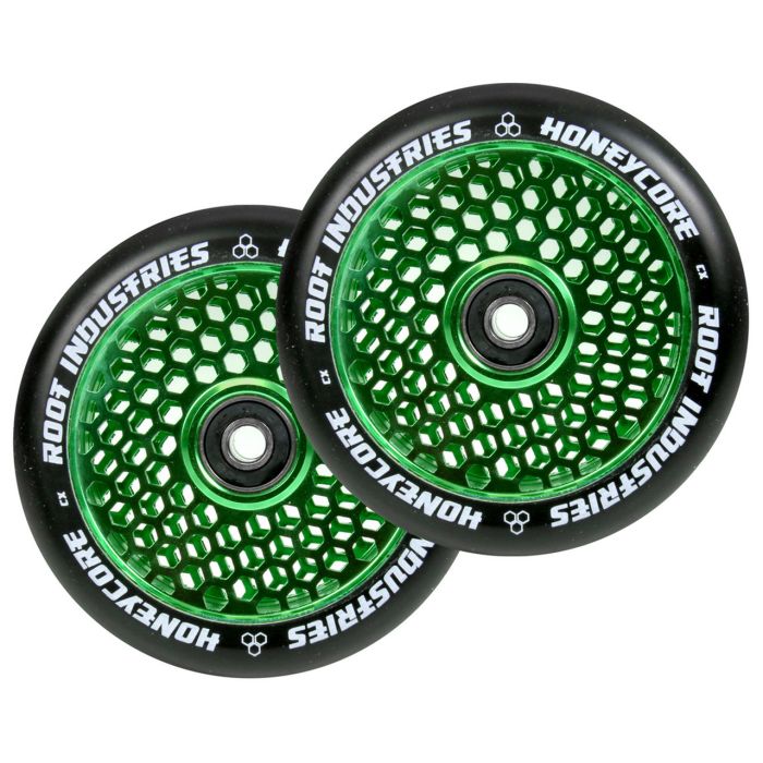 ROOT INDUSTRIES HoneyCore Wheels 110mm x 24mm - BLACK/GREEN