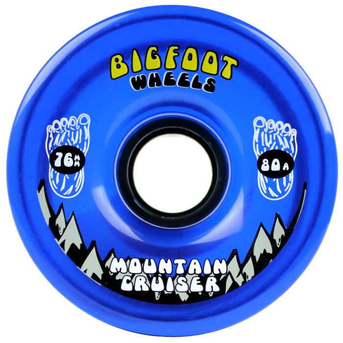 Bigfoot Wheels 76mm 80a Cruiser Translucent Blue