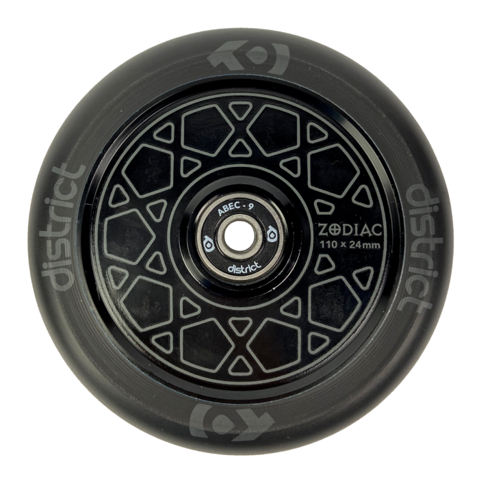 DISTRICT Zodiac Wheel 110mm - BLACK/BLACK