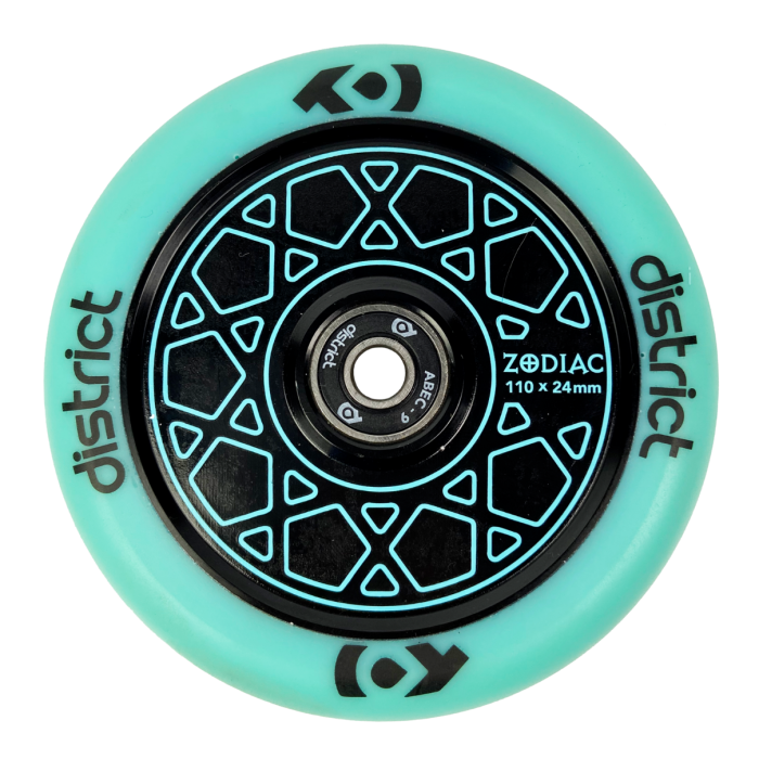 DISTRICT Zodiac Wheel 110mm - BLUE/BLACK