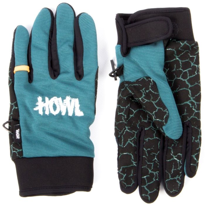 2016 HOWL SUPPLY Men’s JEEPSTER Glove  - BLACK/TEAL- sz M