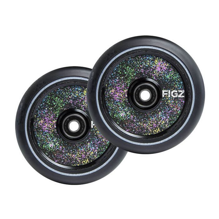 Figz Wheels (pair) 110mm - Rainbow