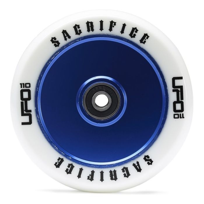 Sacrifice UFO Wheel 110mm - WHITE/BLUE