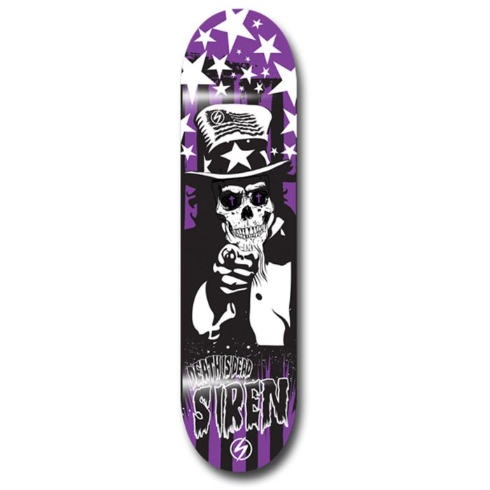 SIREN Skateboard Deck DEATH IS DEAD PURPLE 8.0
