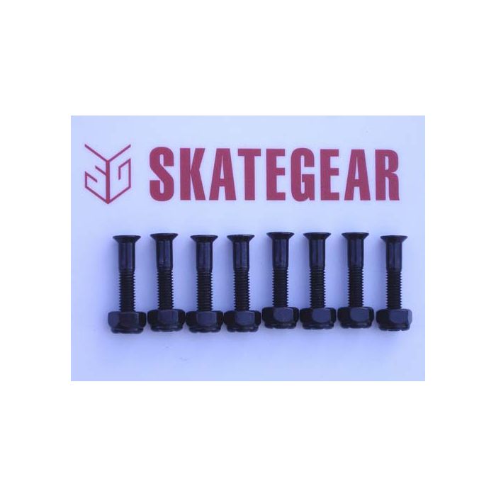 SKATEGEAR Skateboard Hardware 1 inch  (set of 8)