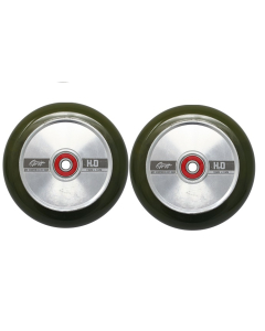 GRIT H2O Trans Olive / Polished 110mm (Pair)