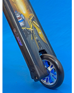 sz M/L Jon Reyes AOSv5 Custom Scooter Chrome / Blue