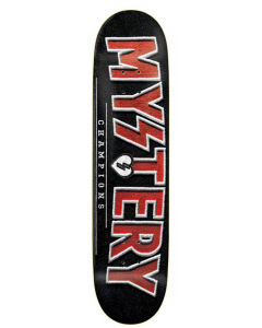 MYSTERY Skateboard Deck CHAMPIONS RED 8.25