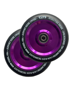 ELITE Air Ride 110mm Wheels (PAIR) - PURPLE / BLACK