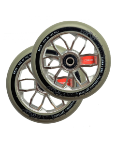 RUN OF THE MILL 110mm Wheels (PAIR) - SILVER/GREY