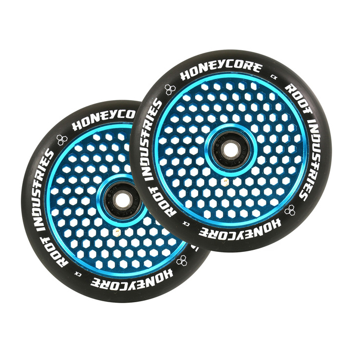 ROOT INDUSTRIES Honeycore Wheels 120mm x 24mm - BLACK/SKY BLUE