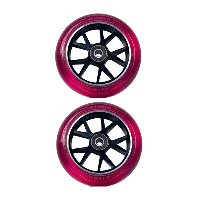 GRIT Wheels 110mm - Invader Core - BLACK/TRANS PINK