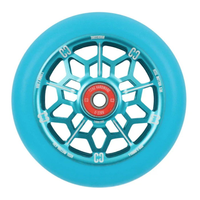 CORE Hex 110mm Wheels Mint/Blue (PAIR)