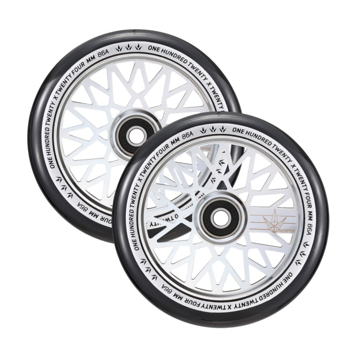ENVY 120mm Diamond Hollowcore - Pair - CHROME
