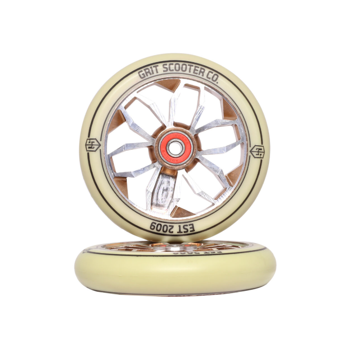 GRIT Wheels 120mm x 24mm Vintage White