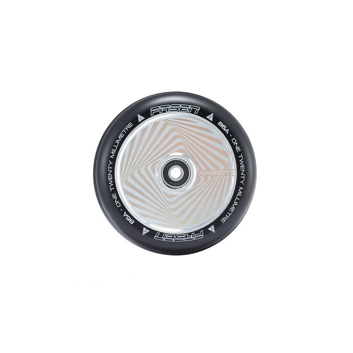 FASEN 120mm Hollow Core Wheel - HYPNO SQUARE - CHROME