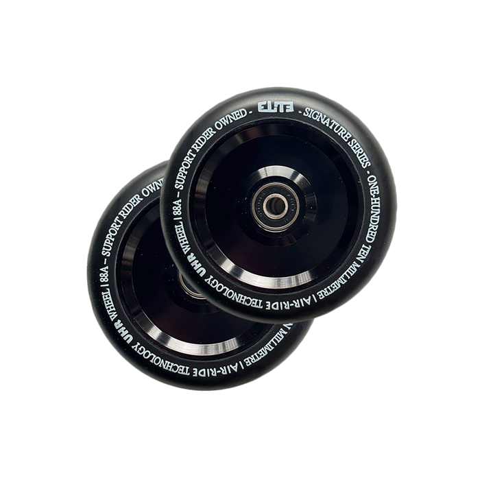ELITE Air Ride 110mm Wheels (PAIR) - BLACK